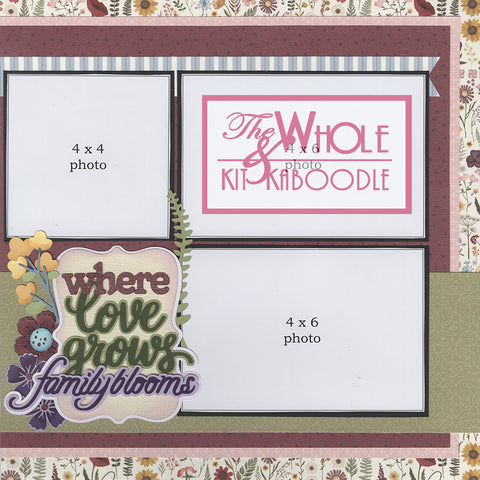 Kit Club Exclusive* TITLE DIECUT SUPPLEMENT: Where Love Grows