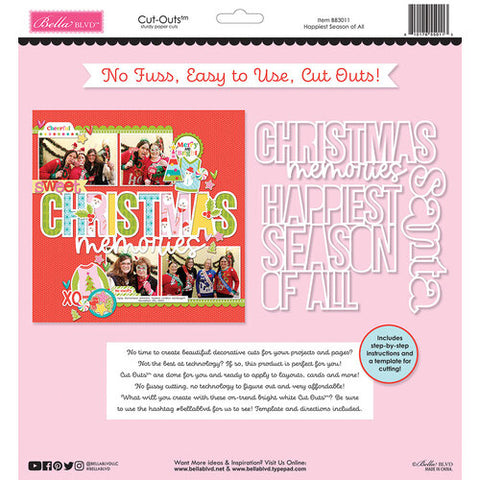 Bella Blvd Cut-outs: BB3011 Happiest Season of All