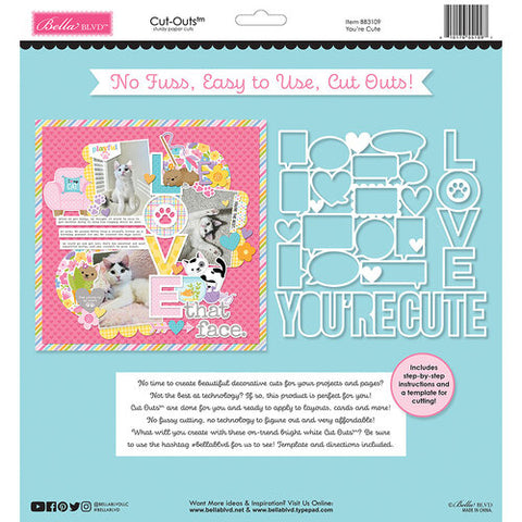 Bella Blvd Cut-outs: BB3109 You're Cute