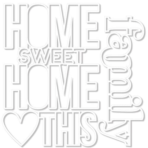Bella Blvd Cut-outs: BB3161 Home Sweet Home
