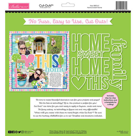 Bella Blvd Cut-outs: BB3161 Home Sweet Home