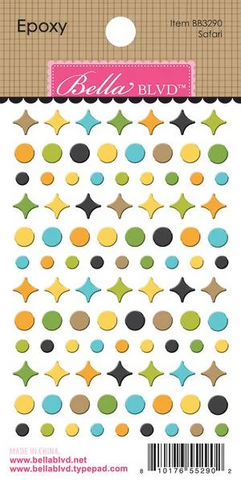 Bella Blvd Epoxy Shape Sprinkles: BB3290 Safari Zoo Day