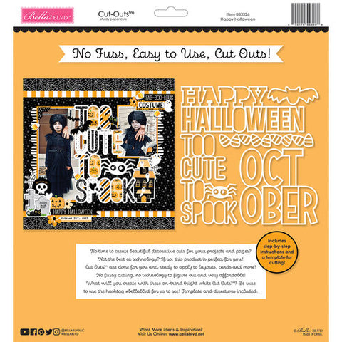 Bella Blvd Cut-outs: BB3326 Happy Halloween