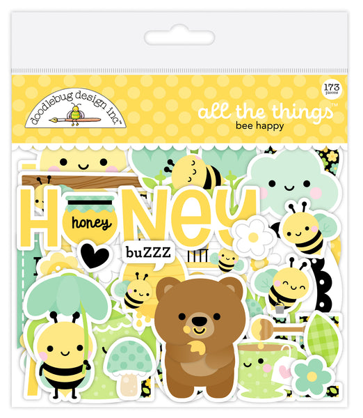 Doodlebug Ephemera All the Things: 8842 Bee Happy