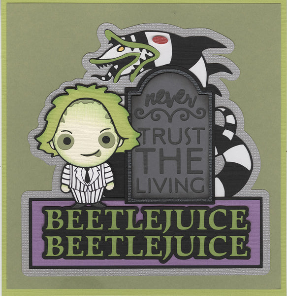 Beetlejuice Beetlejuice Title Die Cut