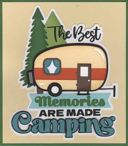 Best Memories are Made Camping Title Die Cut