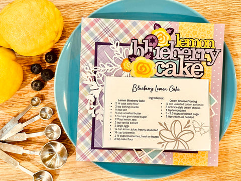 8x8 Recipe: Blueberry Lemon Cake