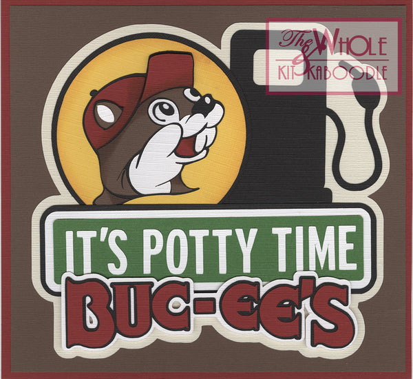 Buc-ees Title Die Cut