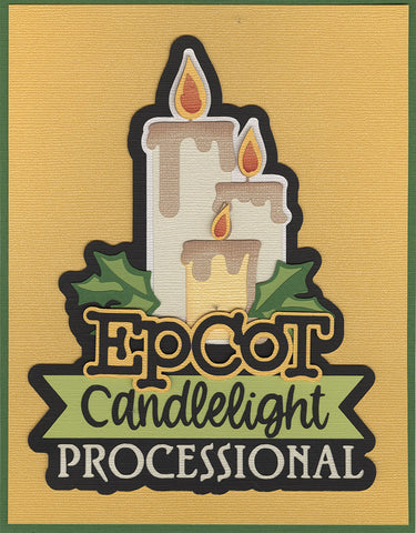 Epcot Candlelight Processional Title Diecut