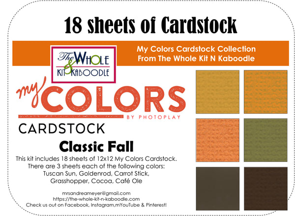 Cardstock Pack: Classic Fall