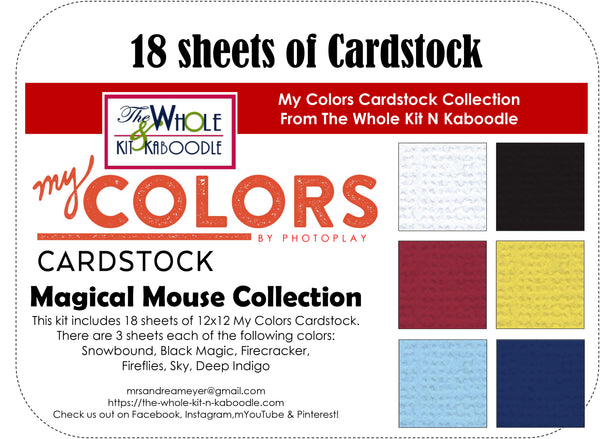 Cardstock Pack: Magical Mouse (18 sheets)