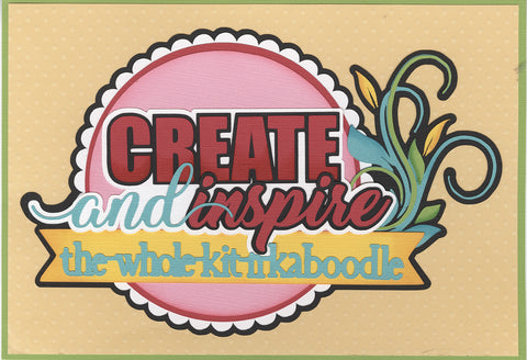 Create and Inspire Die Cut Title