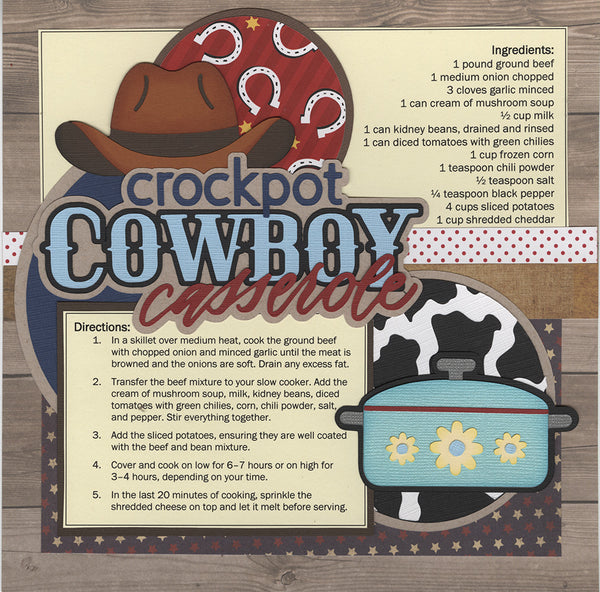 8x8 Recipe: Crockpot Cowboy Casserole