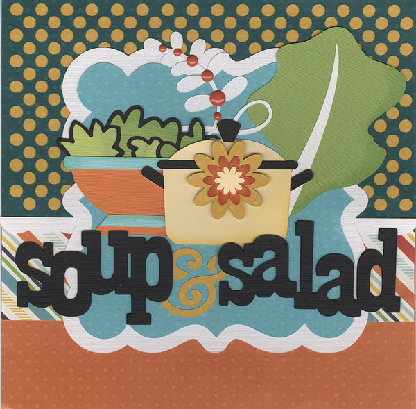 8x8 Recipe Title/Divider Page: Soup & Salads