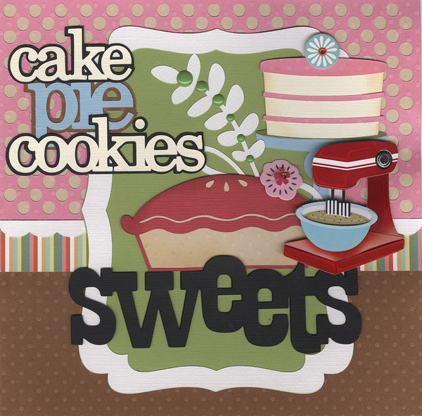 8x8 Recipe Title/Divider Page: Sweets