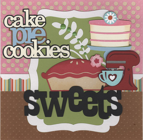 8x8 Recipe Title/Divider Page: Sweets