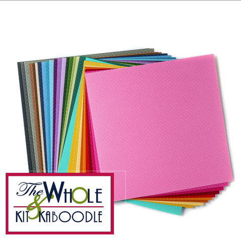 Embossed Dot Cardstock 12x12 Collection (26 sheets)