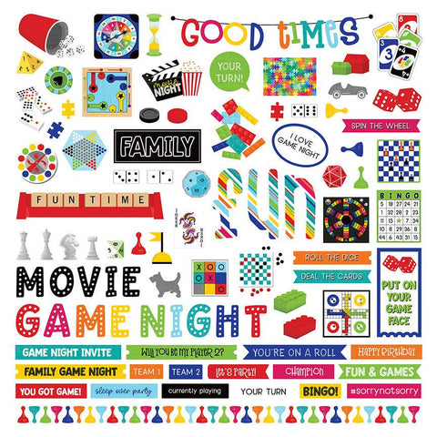 PhotoPlay 12x12 Sticker: Family Fun Night