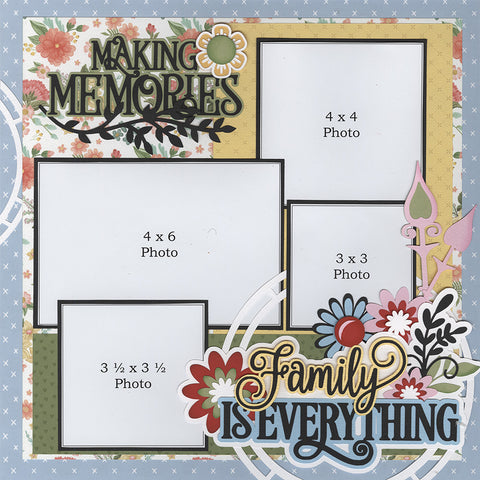 **Kit Club Exclusive* TITLE DIECUT SUPPLEMENT: Family is Everything