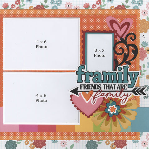 Kit Club Exclusive* TITLE DIECUT SUPPLEMENT: Framily