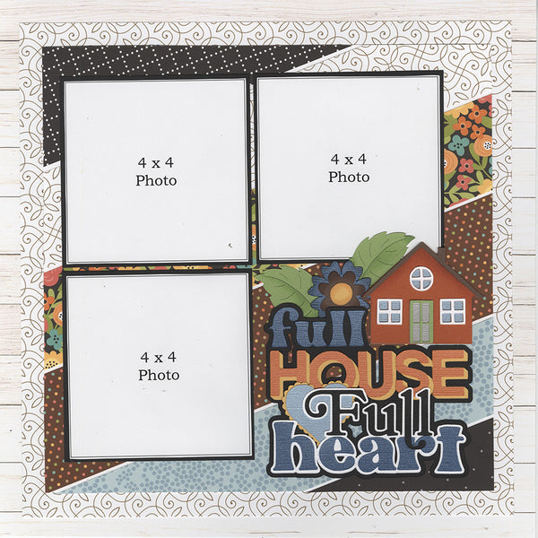 Kit Club Exclusive* TITLE DIECUT SUPPLEMENT: Full House Full Heart