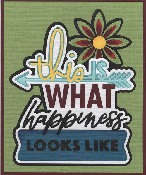 **Kit Club Exclusive* EXTRA "What Happiness Looks Like" Title Diecut