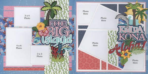 14-page Hawaiian Tropical Scrapbook – The-Whole-Kit-N-Kaboodle