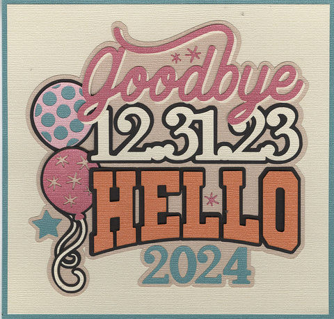 **NEW* Hello 2024 Title Diecut