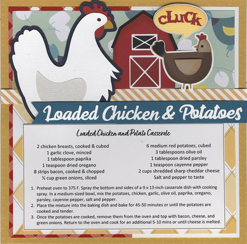 8x8 Recipe: Loaded Chicken and Potato Casserole