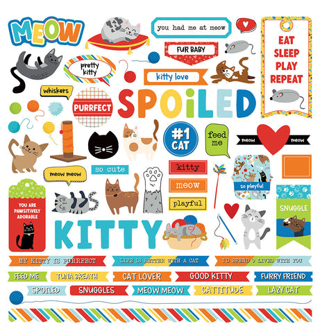 PhotoPlay 12x12 Sticker: Meow