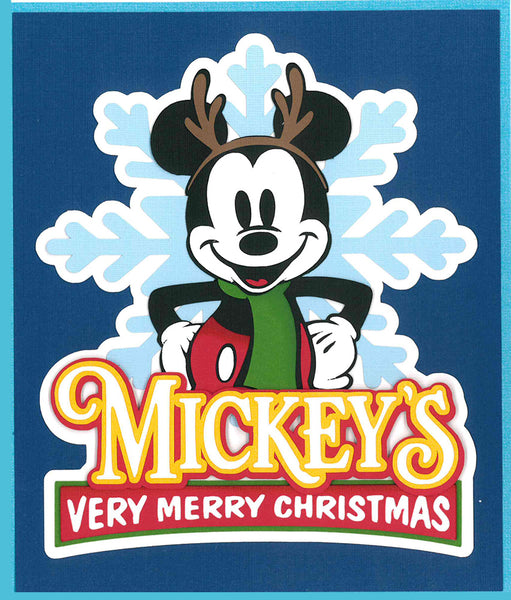 **NEW* Mickey's Very Merry Christmas Die Cut Title