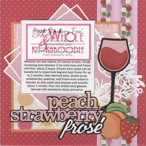 8x8 Recipe: Peach Strawberry Frose