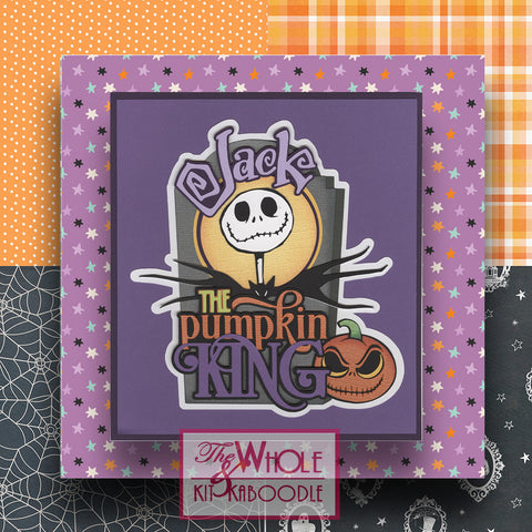 **Kit Club Exclusive* Title Die Cut: The Pumpkin King Title AND Coordinating Pattern Paper