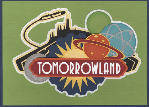 Kit Club Exclusive* Disney Die Cut Title: Tomorrowland