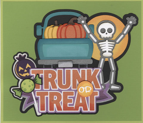 Trunk or Treat Title Die Cut