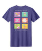 Color Me Crafty CropTacular Tshirt: V-Neck Front and Back Logo Heather Purple