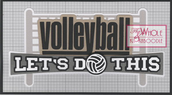 Volleyball: Let's Do This Title Die Cut