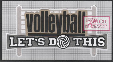 Volleyball: Let's Do This Title Die Cut