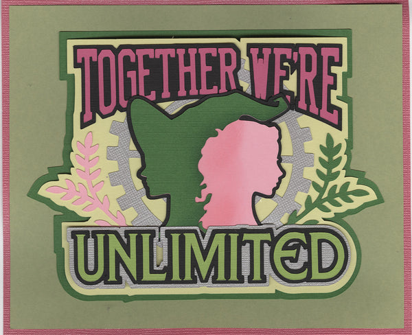 **NEW* Wicked Together We're Unlimited Die Cut Title