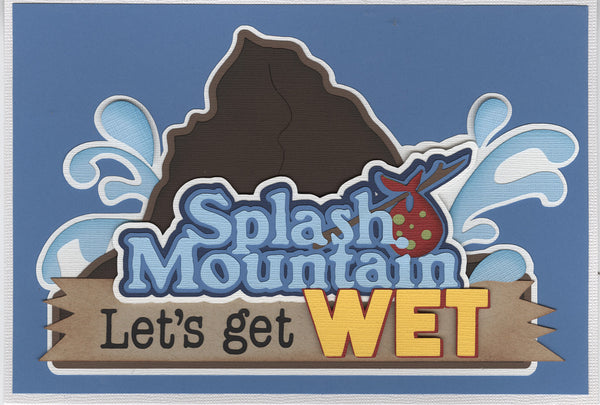 Splash Mountain Title Diecut