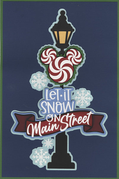 Let it Snow on Main Street Title Diecut