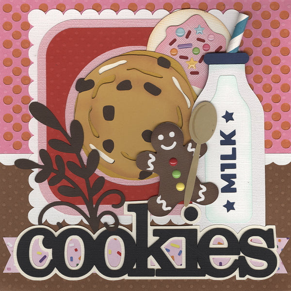 8x8 Recipe Title/Divider Page: Cookies