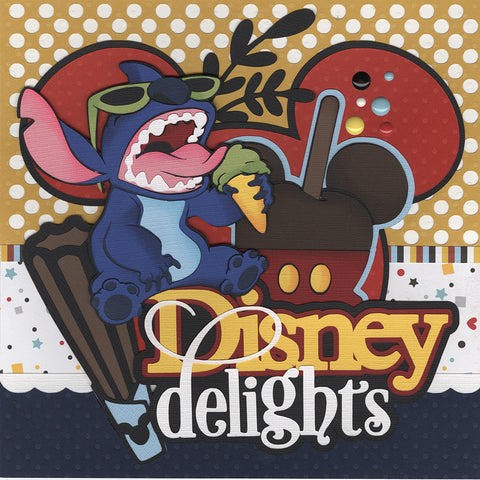 8x8 Recipe Title/Divider Page: Disney Delights